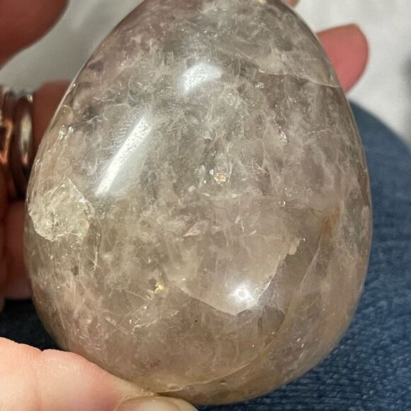 Smoky Quartz egg crystal 2.5” medium  stone healing feng shui - Picture 15 of 15